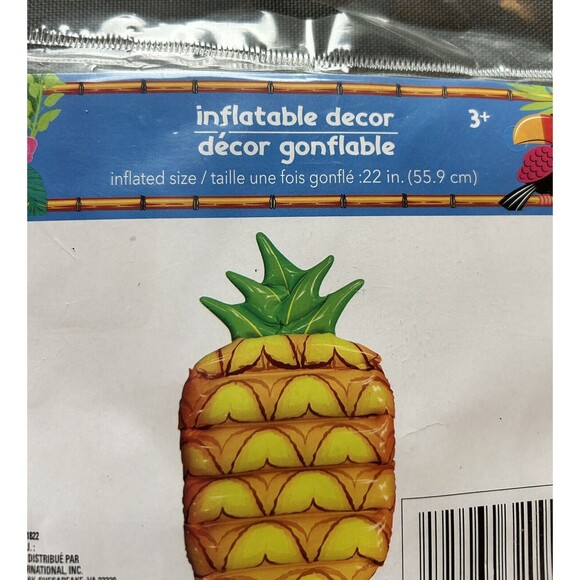 Inflatable Pineapple Palm Tree Luau Party Decor Table Decoration NEW SEALED - Picture 8 of 9
